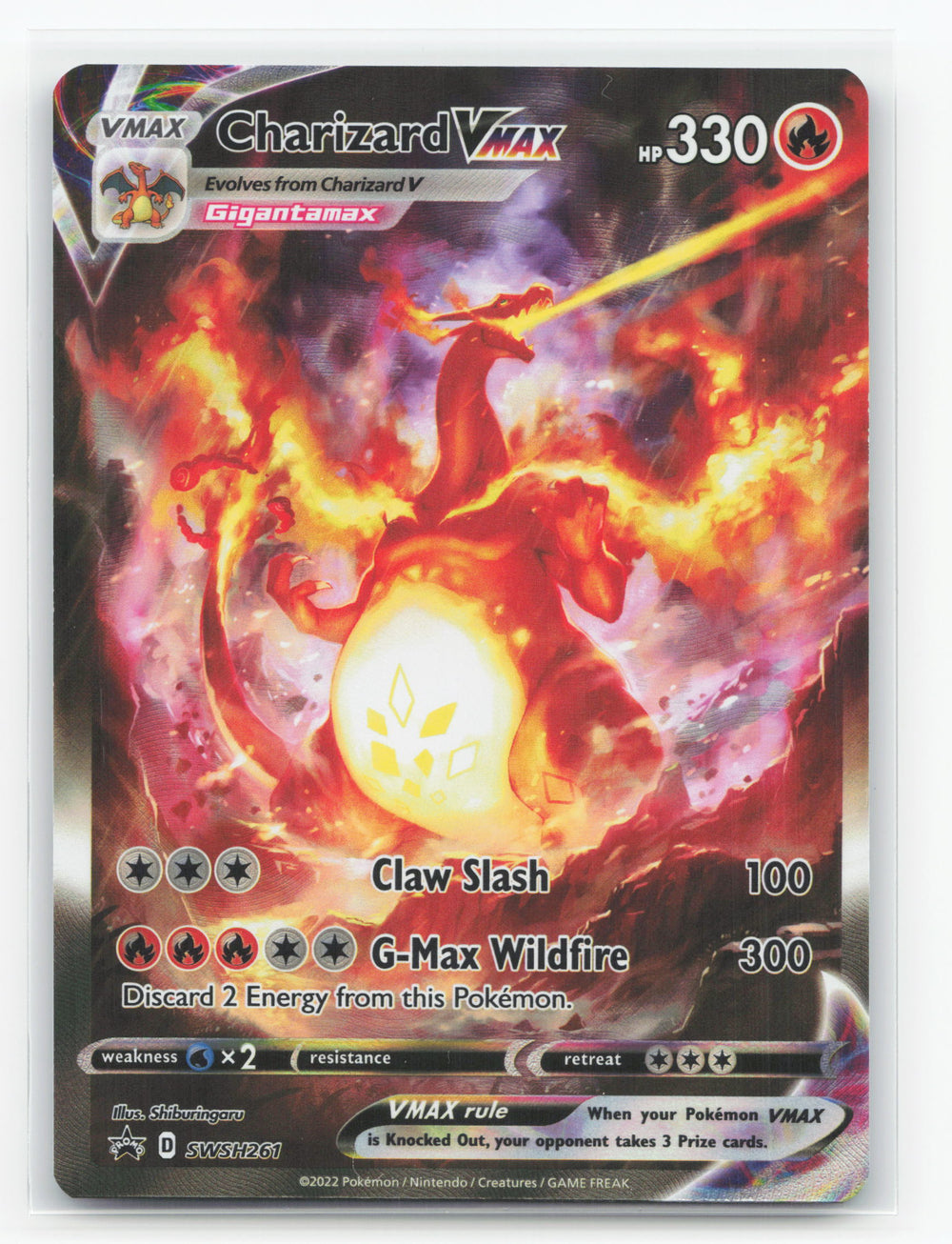 Charizard VMAX – exempel på Pokémon-löskort