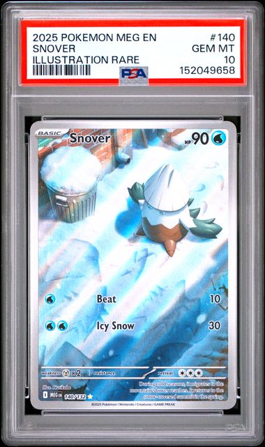 Snover - #140 PSA 10 - Pokémon Mega Evolution: Base