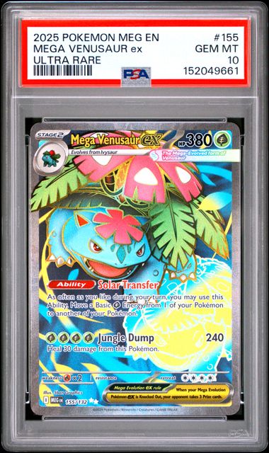 Mega Venusaur Ex - #155 PSA 10 - Pokémon Mega Evolution: Base