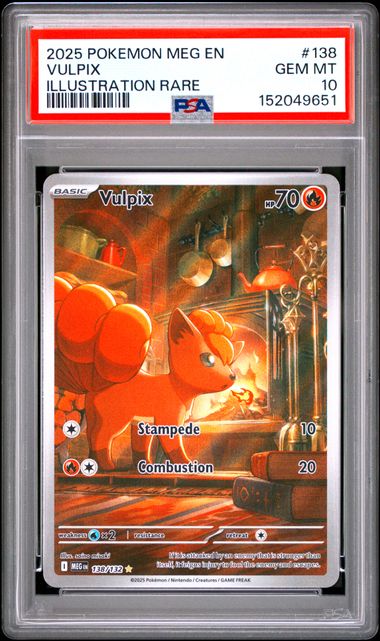 Vulpix - #138 PSA 10 - Pokémon Mega Evolution: Base