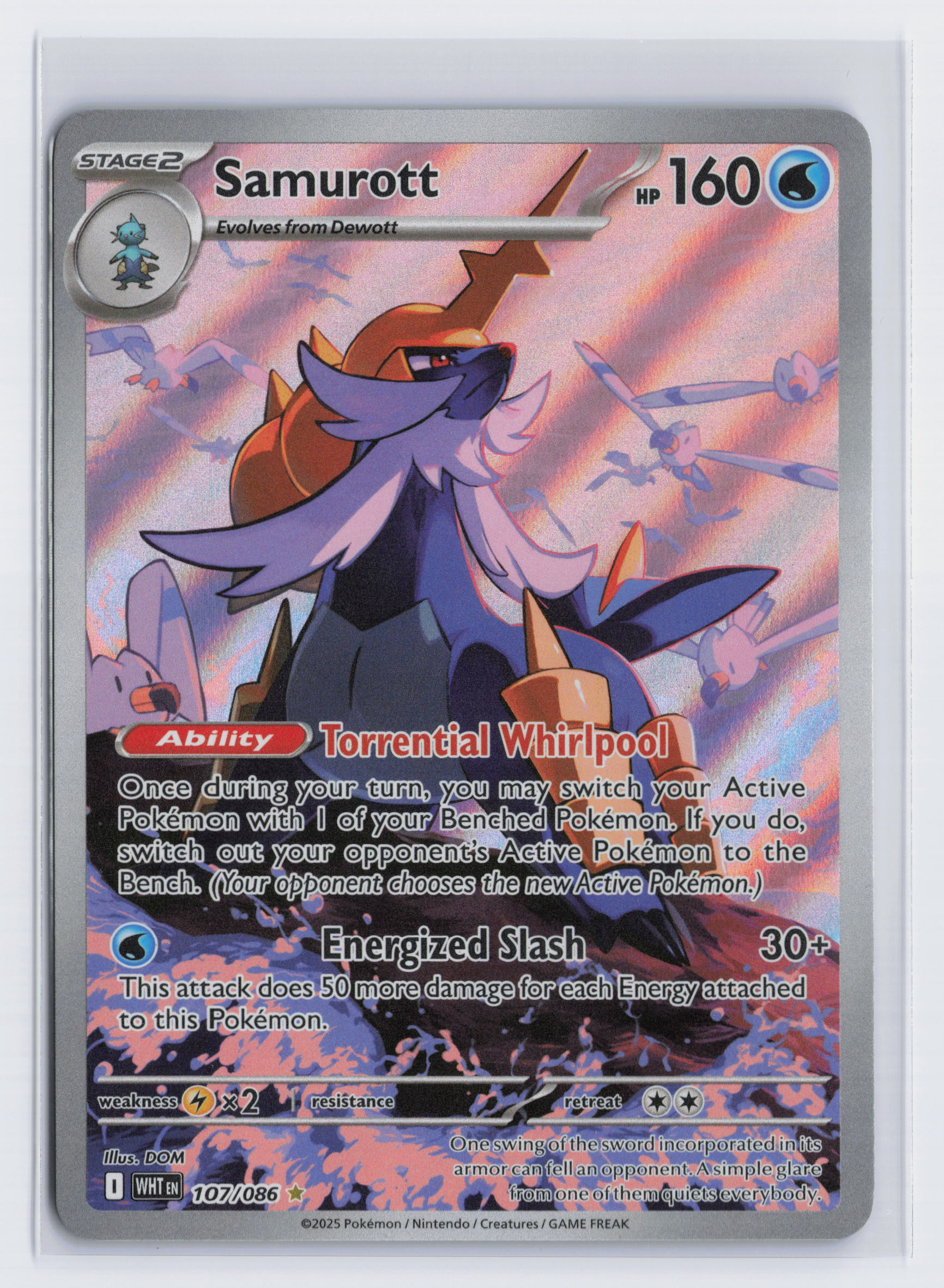 Samurott - #107/086 - Pokémon Scarlet & Violet - White Flare